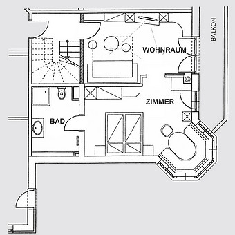 Room floor plan.