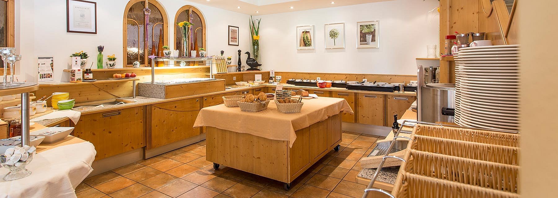 Frühstücksbuffet im Hotel Alpenaussicht