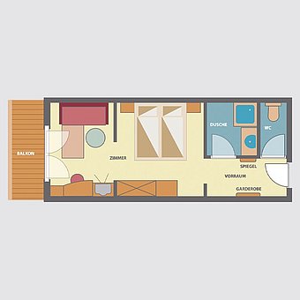 Room floor plan.