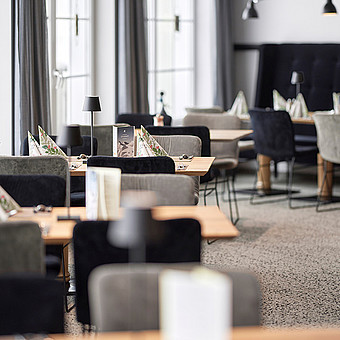 Restaurant in einem Hotel.